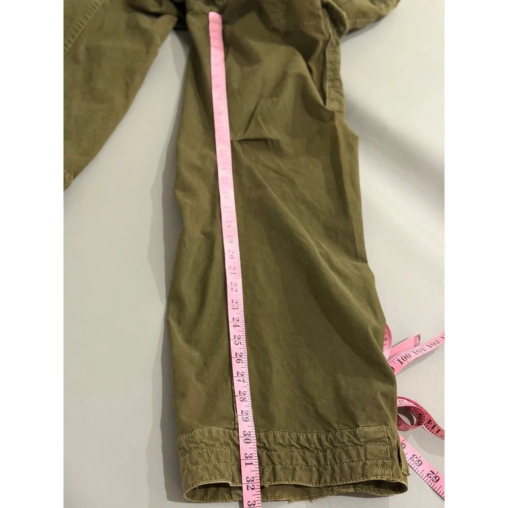 Abercrombie & Fitch XL Cargo Pants Mens‎ Green Paratrooper Work Wear Military